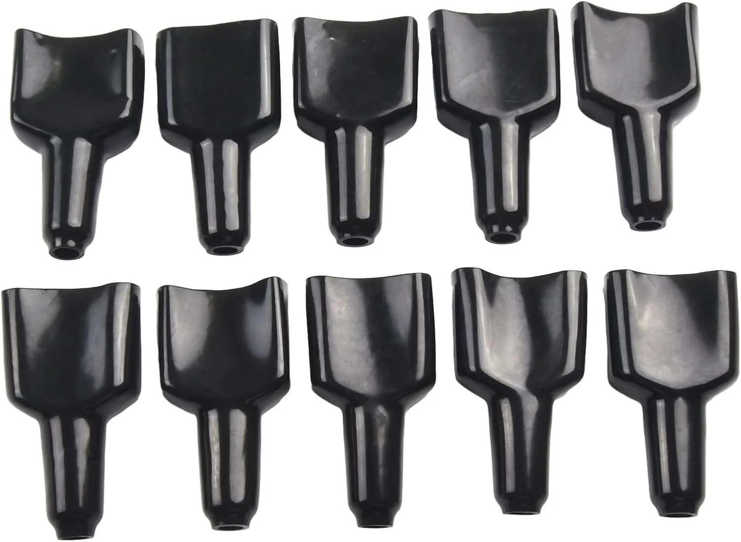 10Pcs Rubber Covers Flame Retardant Rubber Boots, 2-Position Power Connector Rubber Sleeves, For Dust Protection Sheaths For Anderson