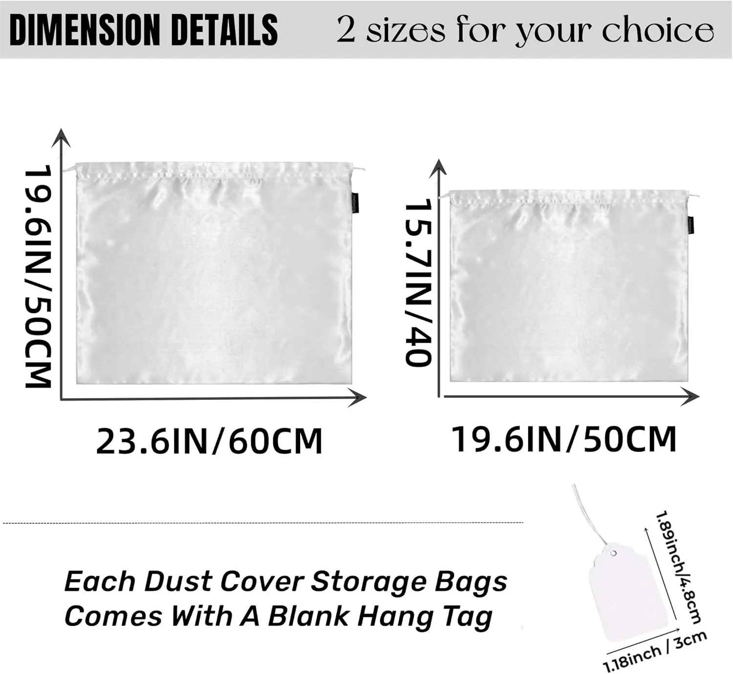 12 Pack Dust Bags for Handbags Storage Silk Cloth Bag With Drawstring Travel Storage Pouch for Handbag Purse Shoes Boots