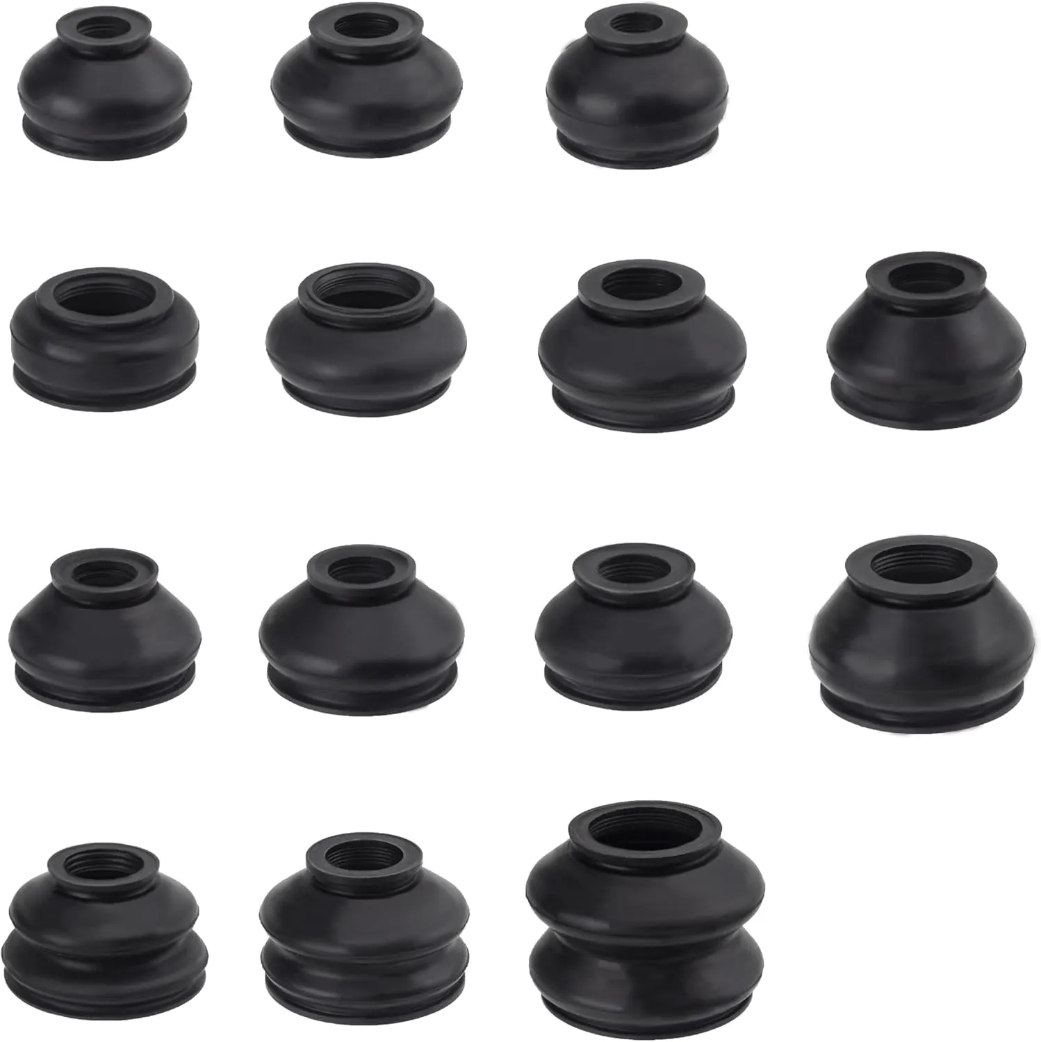 14 PCS Tie Rod End Boot, Car Accessories Ball Joint Boot, Turn To Rod Arm Ball Joint Head, Dust Protection Rubber Cover, Ball Joint Boot Replacement Suitable to Most Vehicles