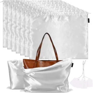 7 Pack Dust Bags for Handbags Storage Silk Cloth Bag With Drawstring Large Storage Pouch for Handbag Purse Shoes Boots