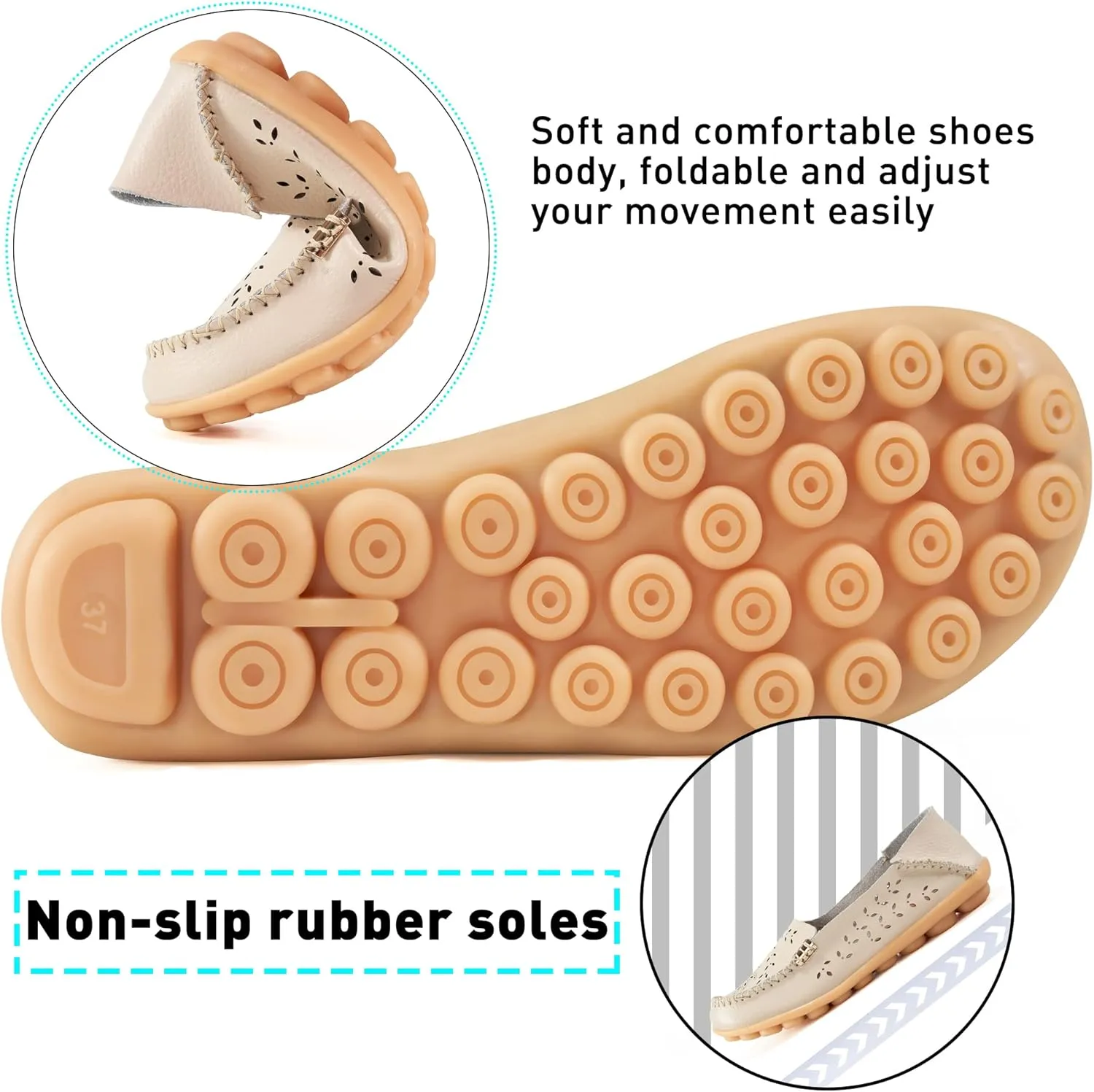 Alicegana Loafers for Women Shoes Casual: Slip on Flat Shoes Ladies Comfortable Dressy Moccasins Driving Penny Loafers