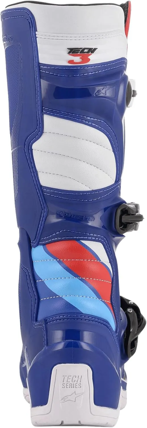 Alpinestars mens Multi TECH 3 Boots Blue White Red Size 10 , Multi, US