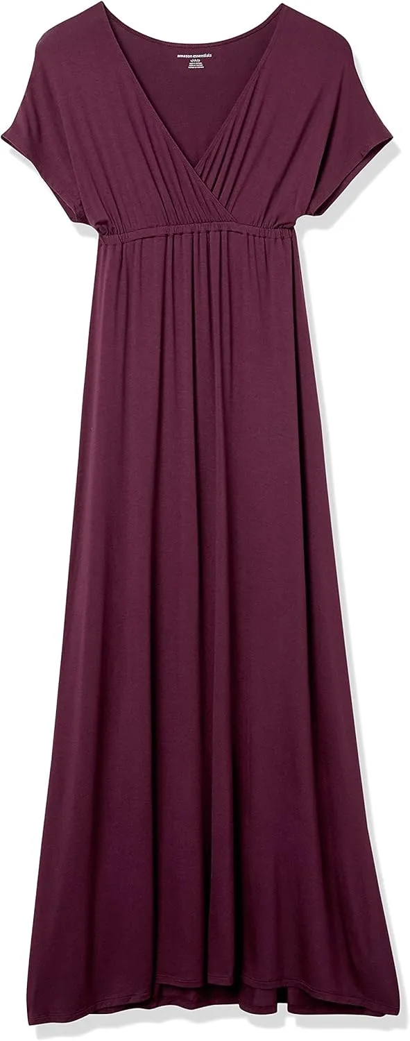Amazon Essentials Women's Waisted Maxi Dress (Available in Plus Size)