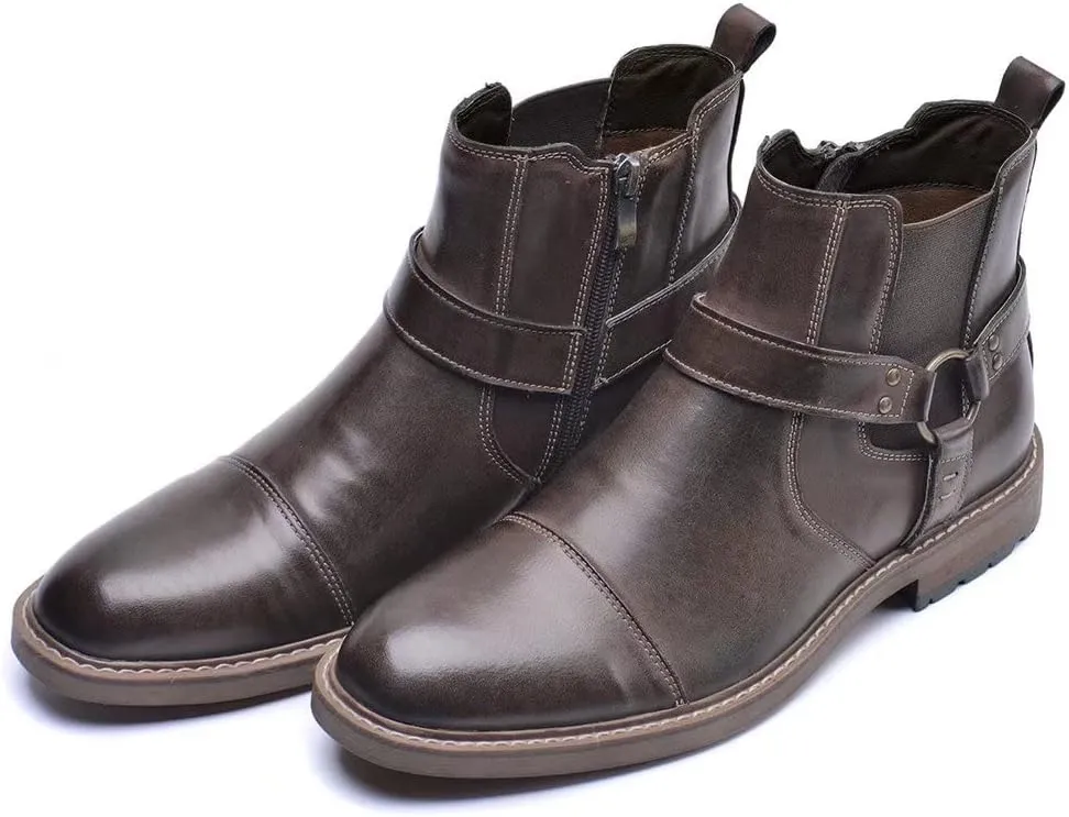 Arkbird Chelsea Ankle Boots for Men Genuine Leather Oxford Casual and Formal Dress Boot