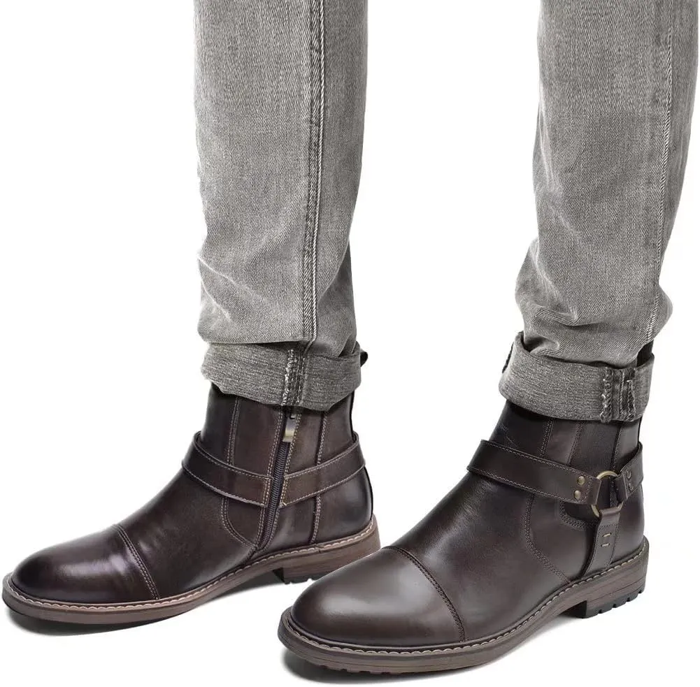 Arkbird Chelsea Ankle Boots for Men Genuine Leather Oxford Casual and Formal Dress Boot