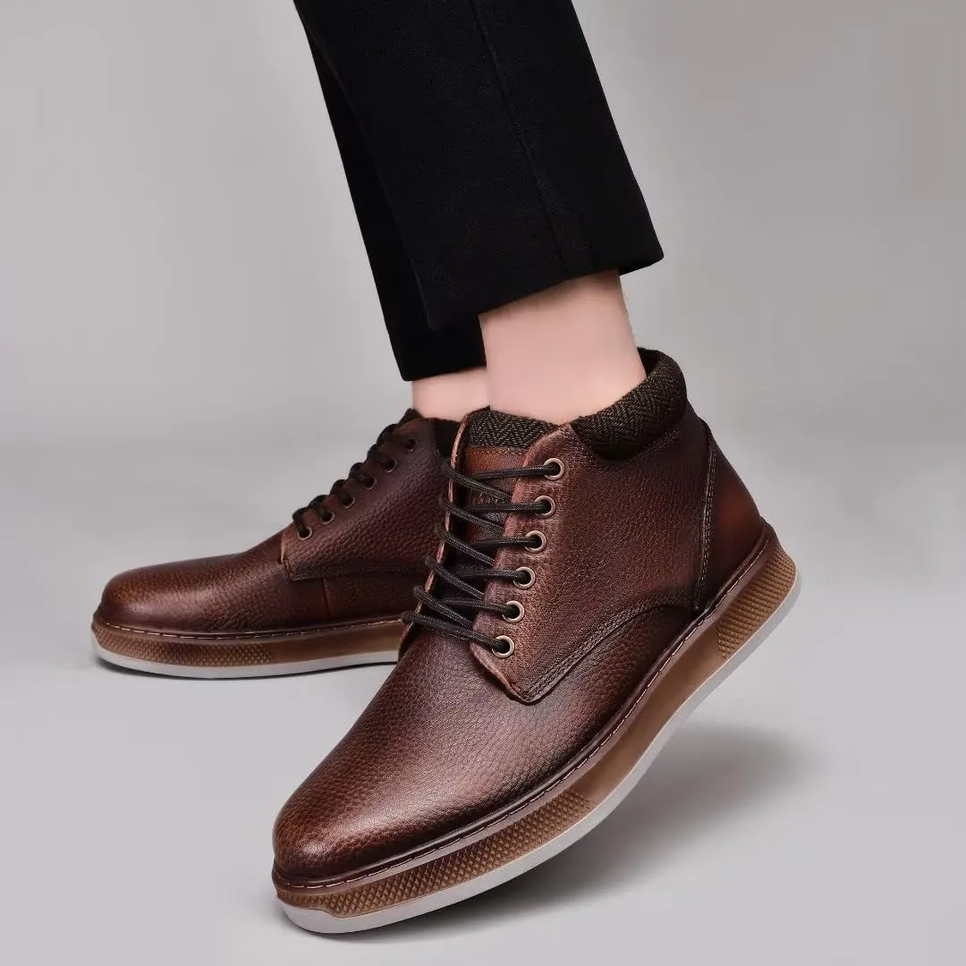 Arkbird Chelsea Ankle Boots for Men Genuine Leather Oxford Casual and Formal Dress Boot