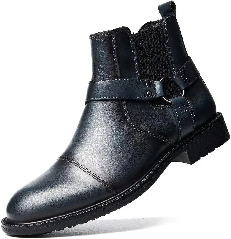 Arkbird Chelsea Ankle Boots for Men Genuine Leather Oxford Casual and Formal Dress Boot