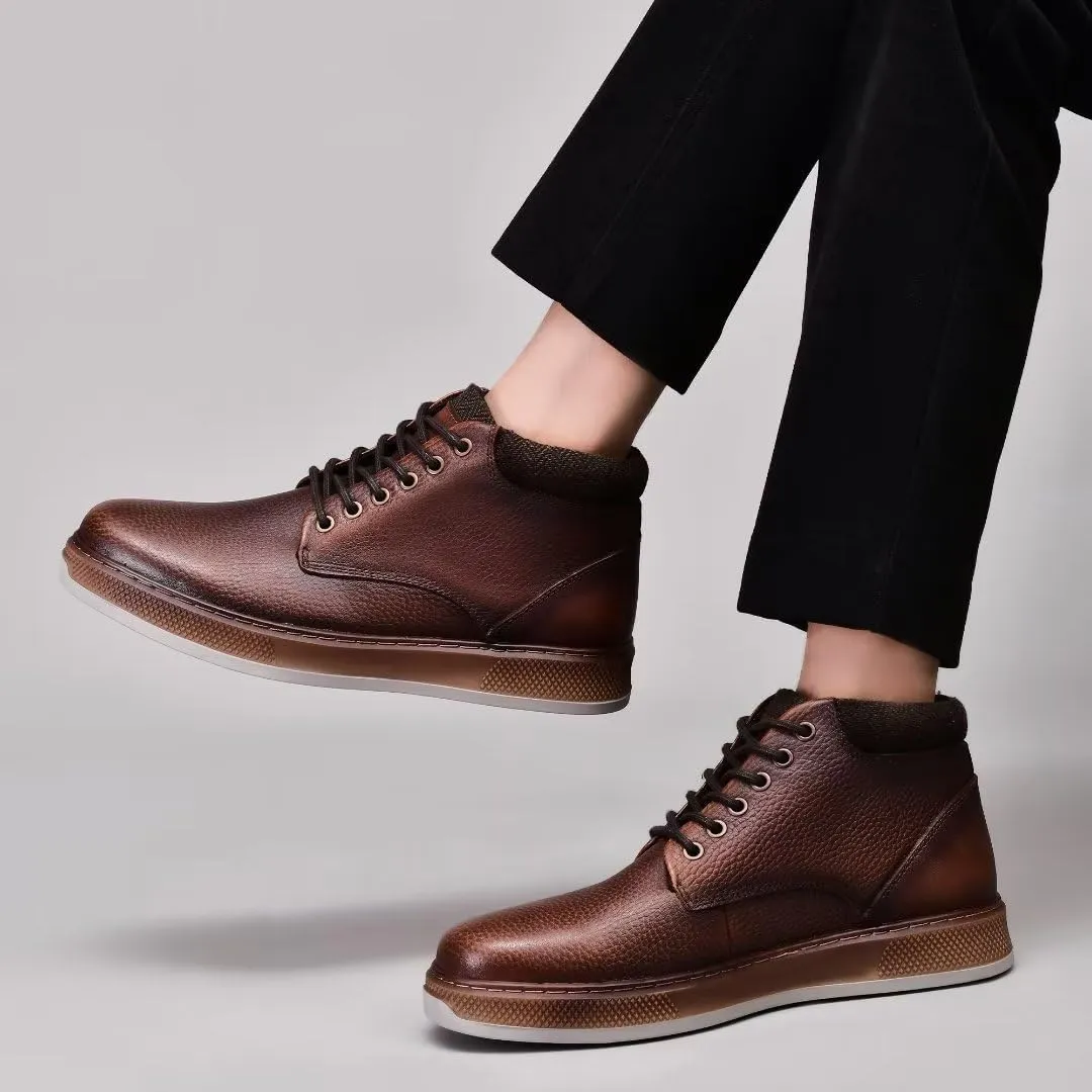 Arkbird Chelsea Ankle Boots for Men Genuine Leather Oxford Casual and Formal Dress Boot