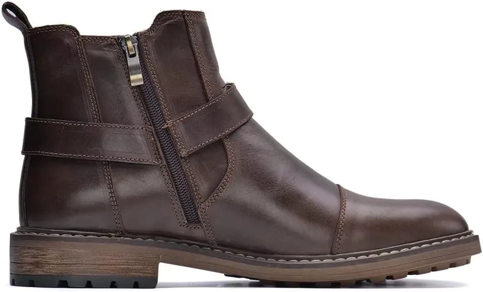 Arkbird Chelsea Ankle Boots for Men Genuine Leather Oxford Casual and Formal Dress Boot