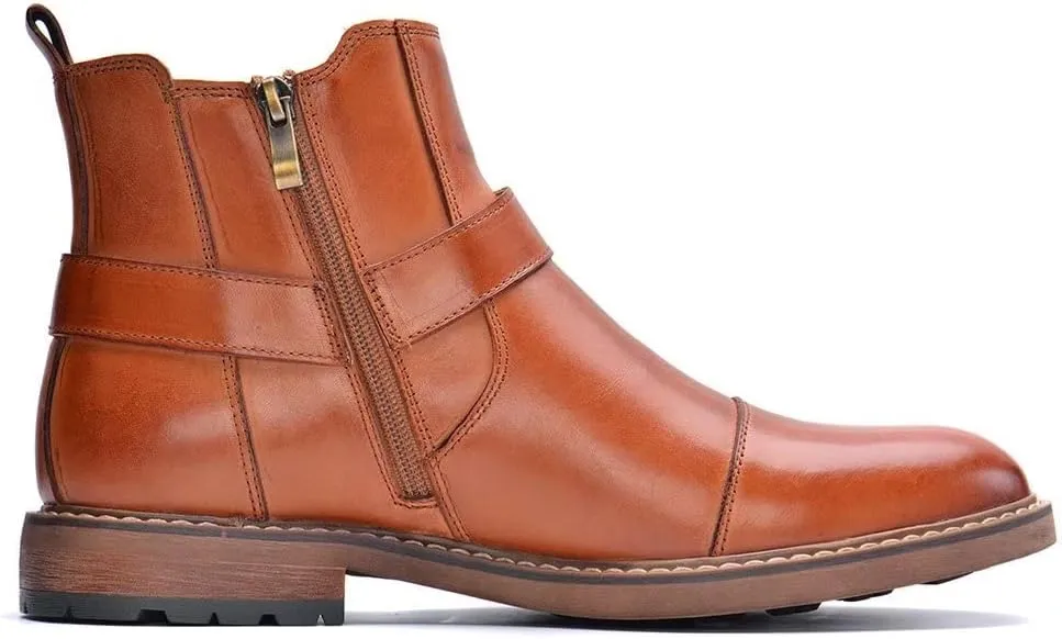 Arkbird Chelsea Ankle Boots for Men Genuine Leather Oxford Casual and Formal Dress Boot