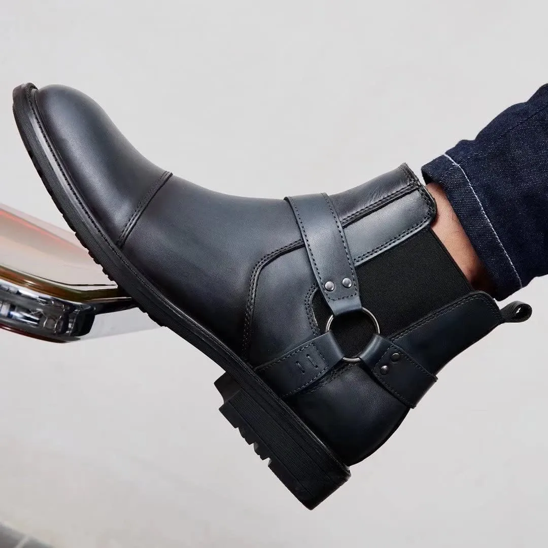 Arkbird Chelsea Ankle Boots for Men Genuine Leather Oxford Casual and Formal Dress Boot