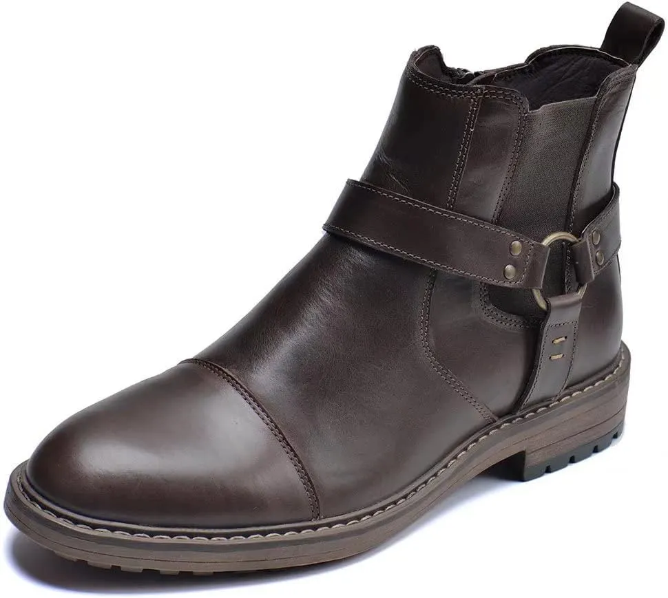 Arkbird Chelsea Ankle Boots for Men Genuine Leather Oxford Casual and Formal Dress Boot