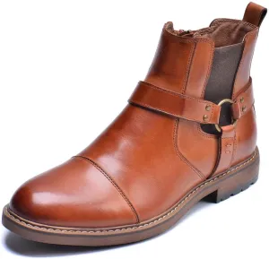 Arkbird Chelsea Ankle Boots for Men Genuine Leather Oxford Casual and Formal Dress Boot