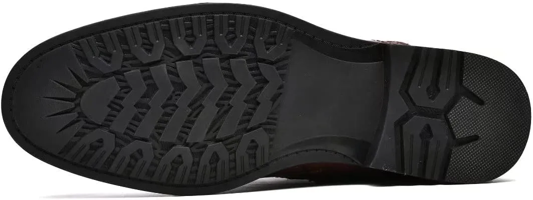 Arkbird Mens Chelsea Boots, Stylish and Comfort Leather Chukka Ankle Boots with Zipper