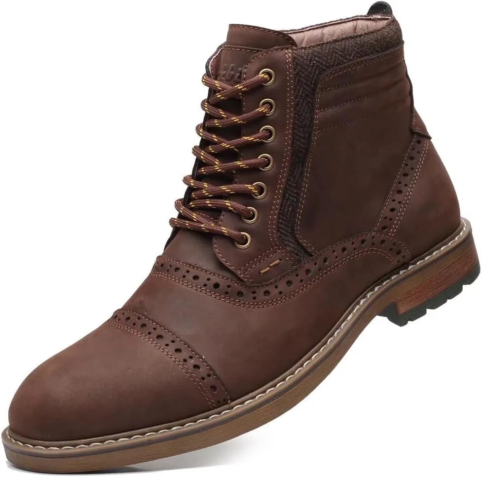 Arkbird Mens Chelsea Boots, Stylish and Comfort Leather Chukka Ankle Boots with Zipper