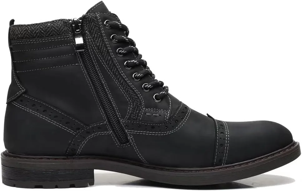 Arkbird Mens Chelsea Boots, Stylish and Comfort Leather Chukka Ankle Boots with Zipper