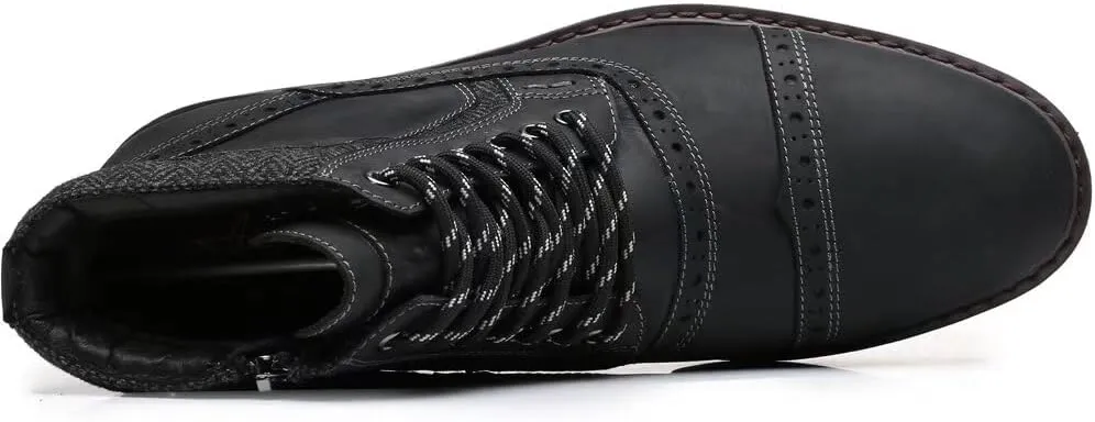 Arkbird Mens Chelsea Boots, Stylish and Comfort Leather Chukka Ankle Boots with Zipper