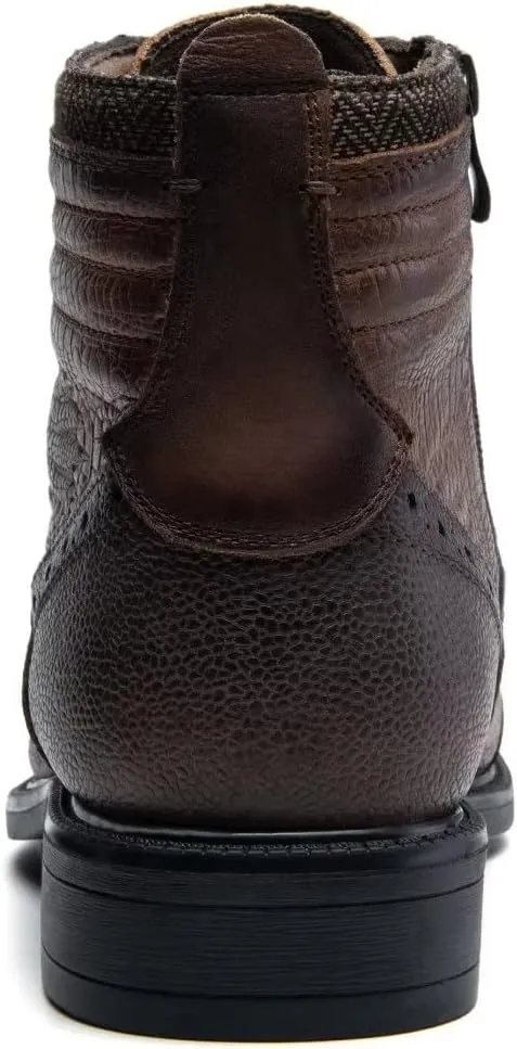 Arkbird Mens Chelsea Boots, Stylish and Comfort Leather Chukka Ankle Boots with Zipper