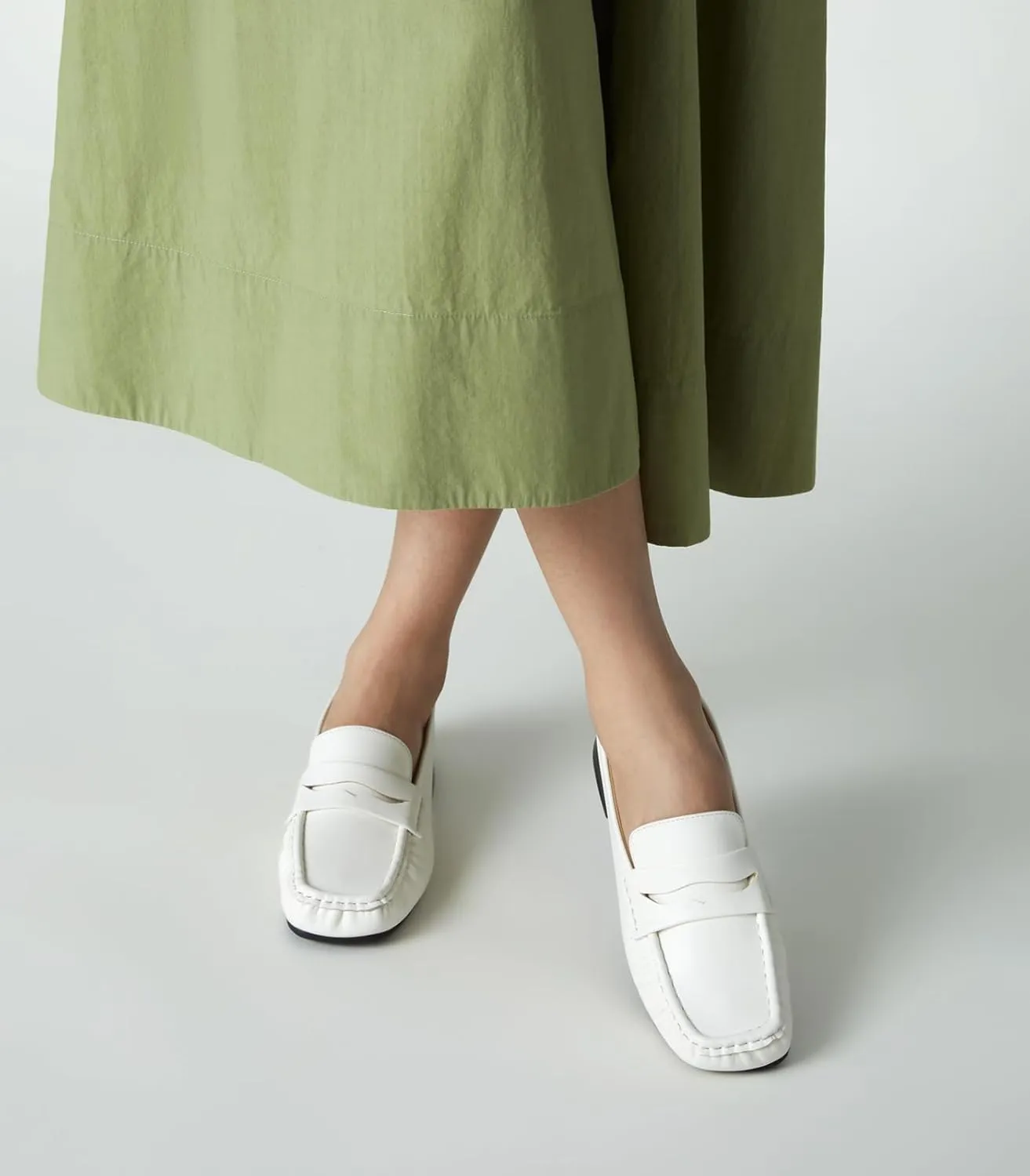 Arromic Penny Loafers for Women 2024 Comfortable Womens Loafers for Work Slip-Ons Leather Driving Shoes Casual Fashion