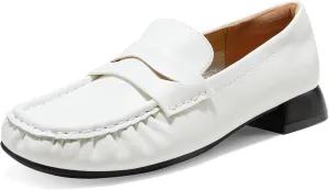 Arromic Penny Loafers for Women 2024 Comfortable Womens Loafers for Work Slip-Ons Leather Driving Shoes Casual Fashion