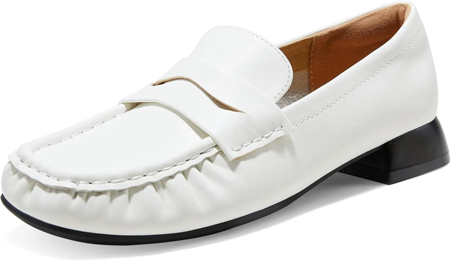 Arromic Penny Loafers for Women 2024 Comfortable Womens Loafers for Work Slip-Ons Leather Driving Shoes Casual Fashion