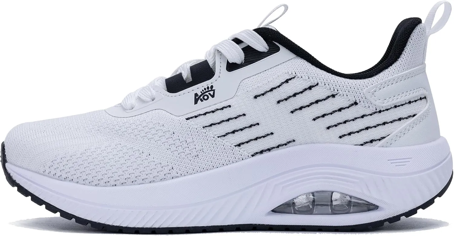 AUPERF Women's Walking Shoes with Arch Support Orthotic Tennis Sneakers for Plantar Fasciitis US 5.5-US 11