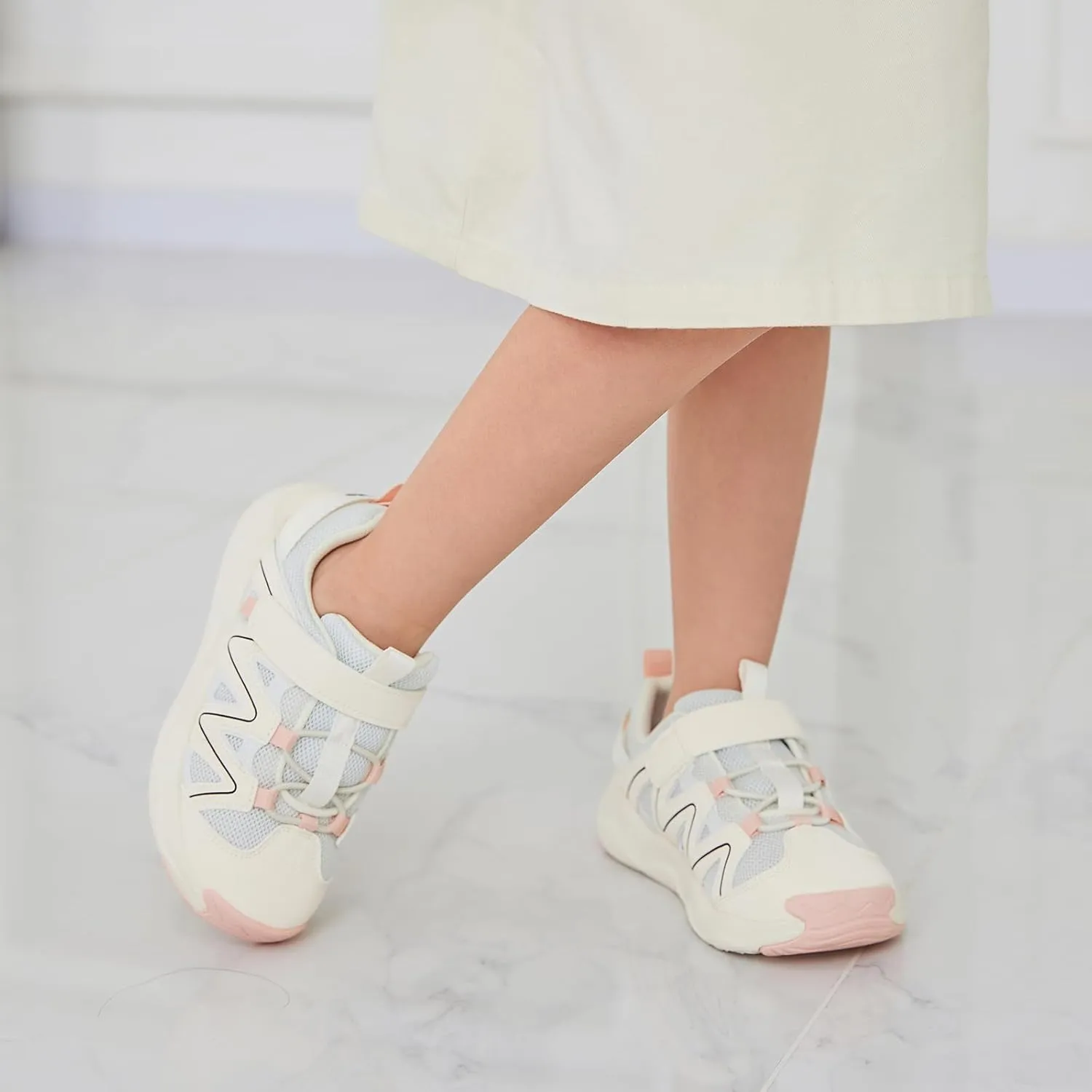 Balabala Toddler Shoes Boys Girls Barefoot Kids Breathable Walking Running Tennis Shoes Slip on Sneakers Lightweight Outdoor