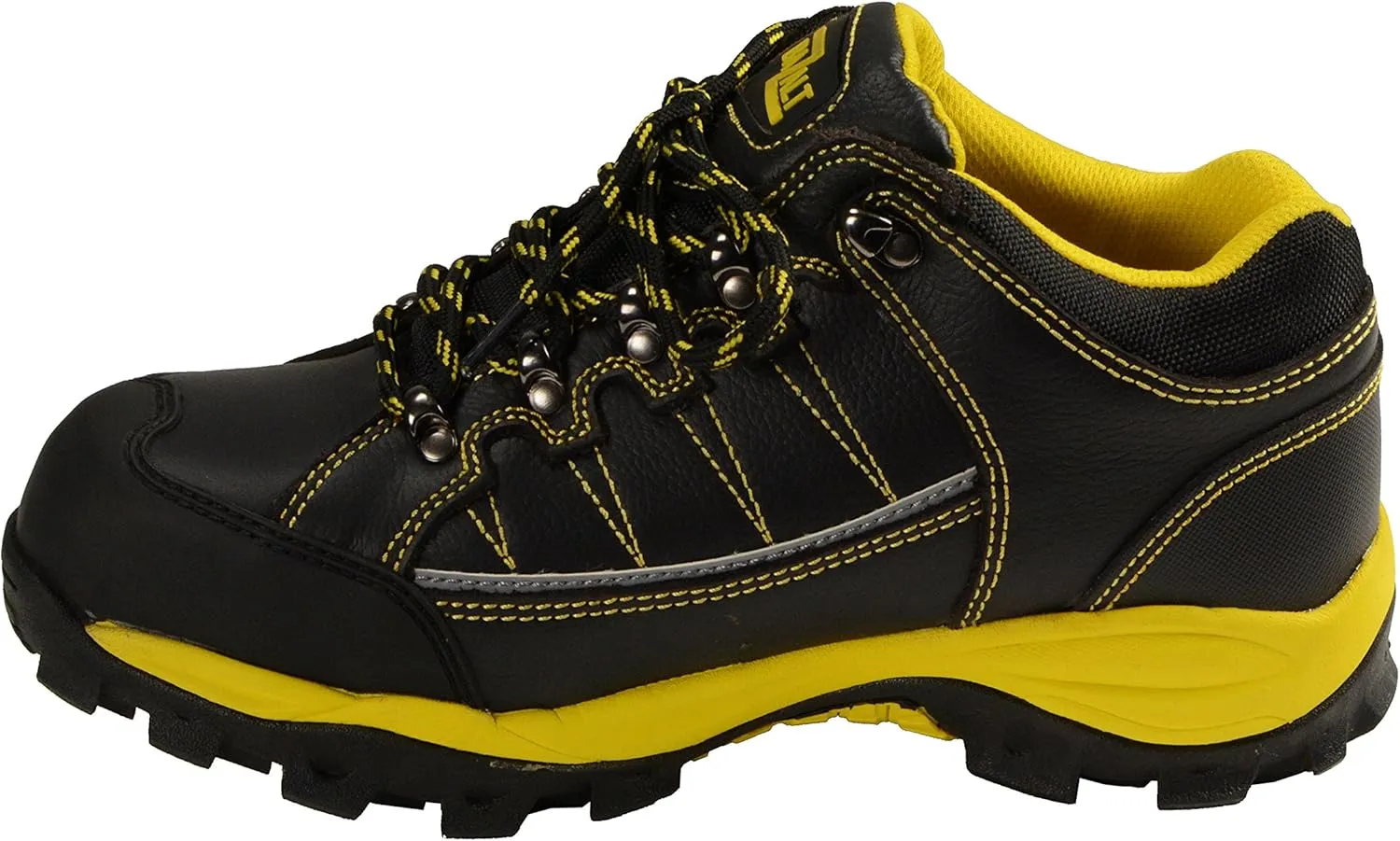 Bazalt MBM9120 Men's Black and Yellow Water and Frost Proof Leather Outdoor Lace-Up Shoes - 8
