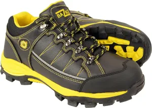 Bazalt MBM9120 Men's Black and Yellow Water and Frost Proof Leather Outdoor Lace-Up Shoes - 8