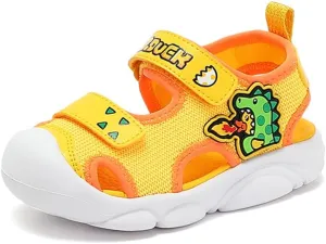 B.Duck Dinosaur Sandals Toddler Boys Girls Shoes Lightweight Anti-Slip Sneakers for Kids