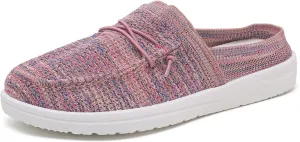 Betrue Women's Lightweight Slip On Loafers Shoes for Women,Breathable Mules Womens Non Slip Loafers Casual Canvas Backless Shoes