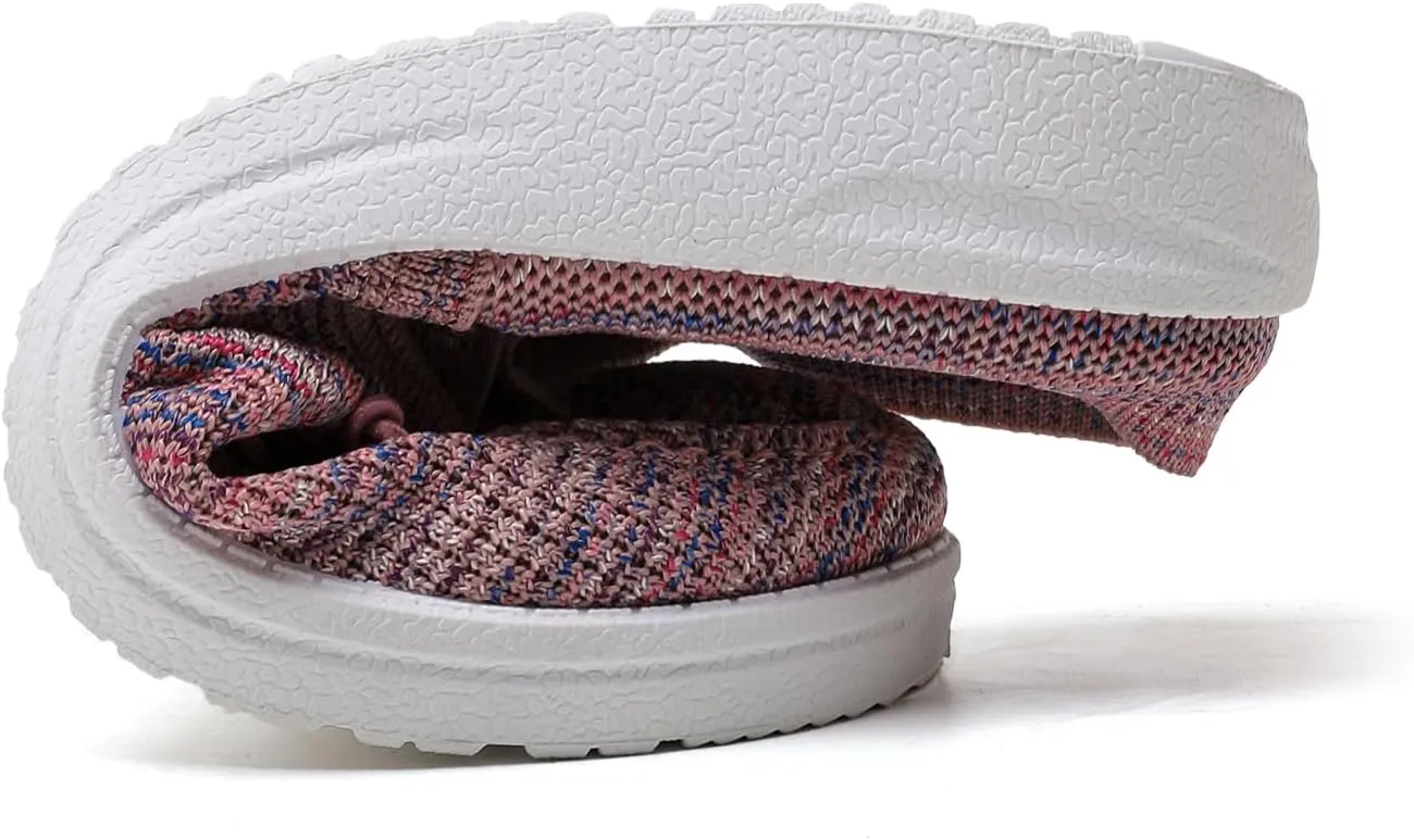 Betrue Women's Lightweight Slip On Loafers Shoes for Women,Breathable Mules Womens Non Slip Loafers Casual Canvas Backless Shoes