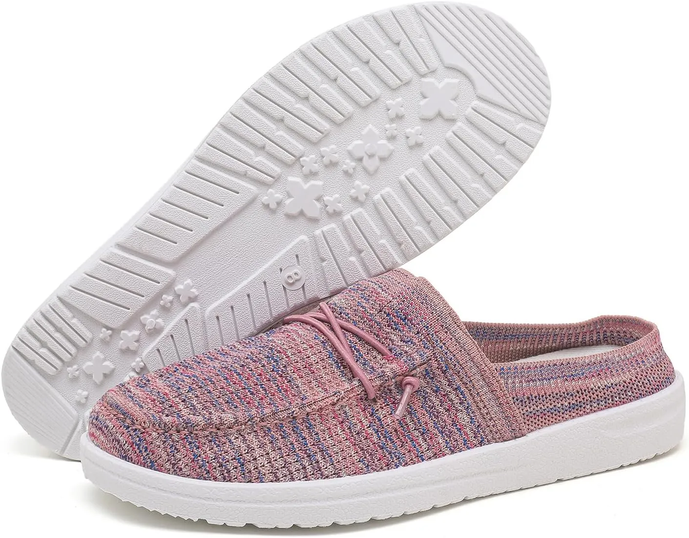 Betrue Women's Lightweight Slip On Loafers Shoes for Women,Breathable Mules Womens Non Slip Loafers Casual Canvas Backless Shoes