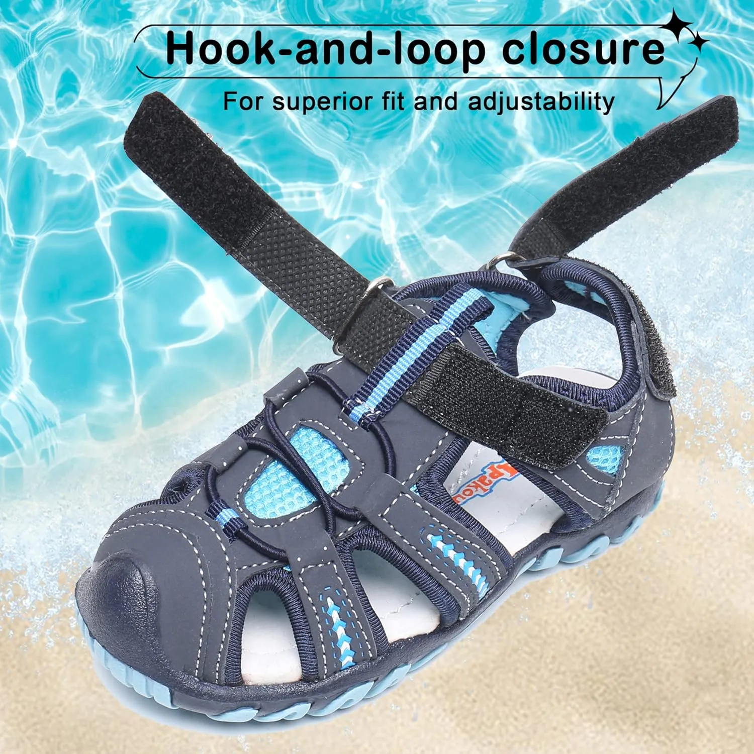 Blikcon Boys Girls Sandals Close Toe Outdoor Soft Sole Summer Sandals (Toddler/Little Kid)