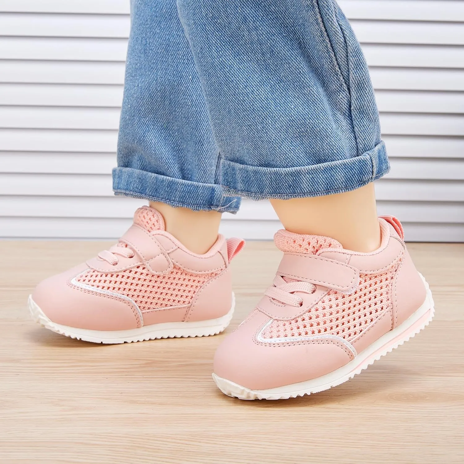 BMCiTYBM Baby Boy Girl Shoes Breathable Mesh Walking Shoes Lightweight Non-Slip Sneakers Infant First Walkers 6 9 12 18 24 Month