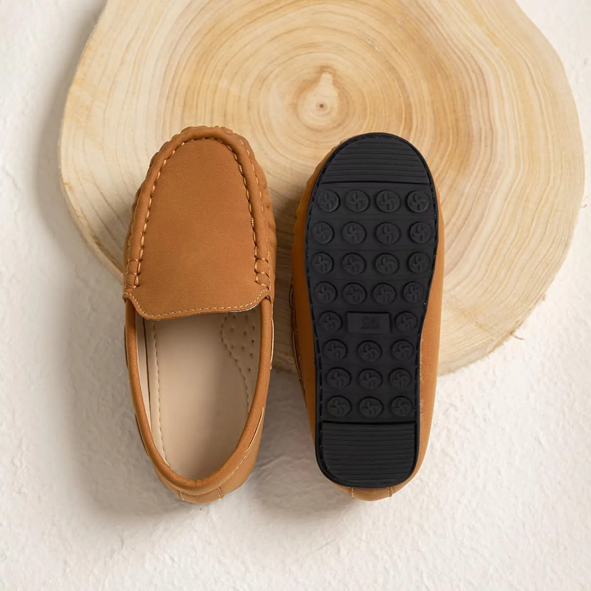 Boys Loafers, Soft Slip-On Moccasin Oxford Shoes for Toddler/Little Kids, Casual Boat Shoes for School Uniforms and Everyday Wear