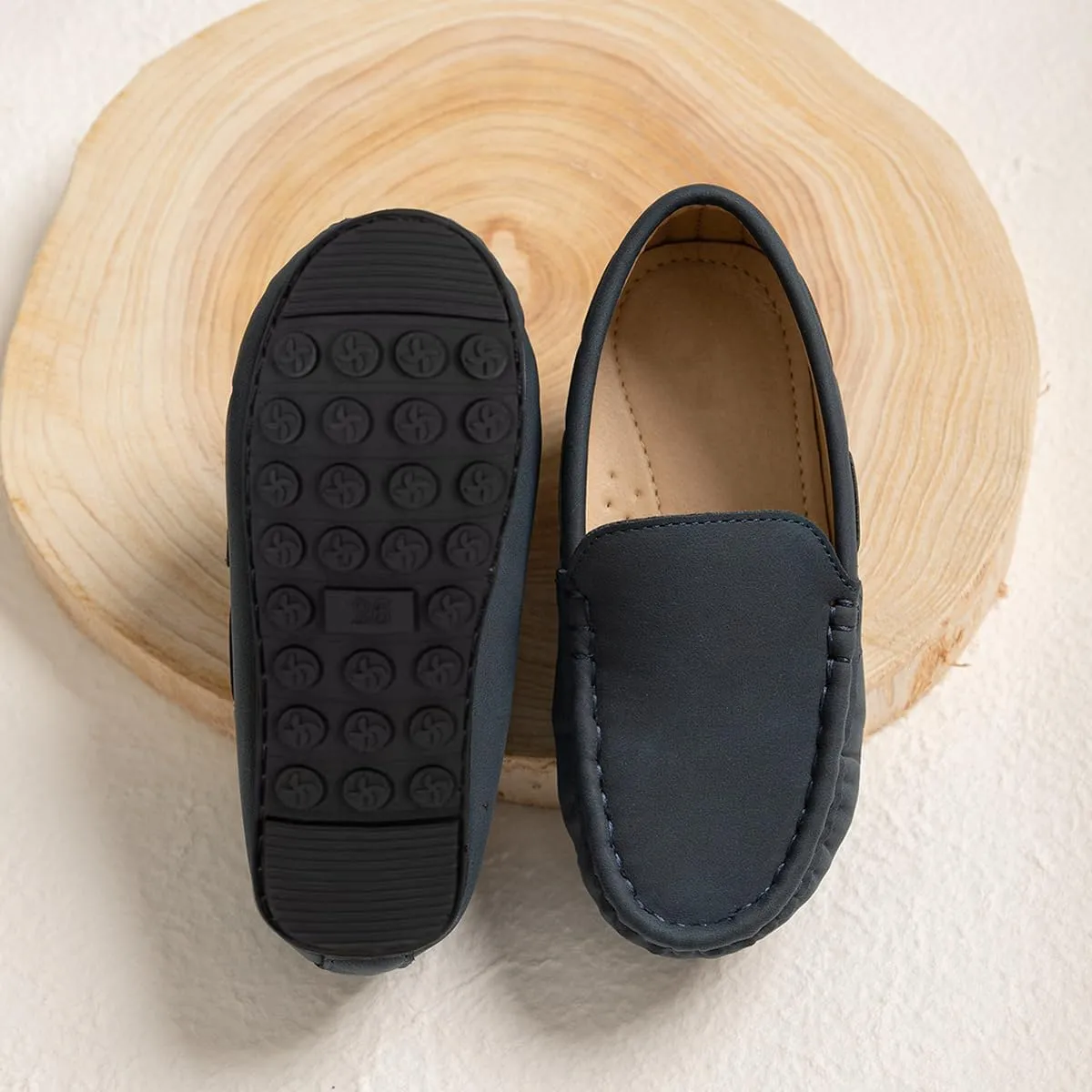 Boys Loafers, Soft Slip-On Moccasin Oxford Shoes for Toddler/Little Kids, Casual Boat Shoes for School Uniforms and Everyday Wear