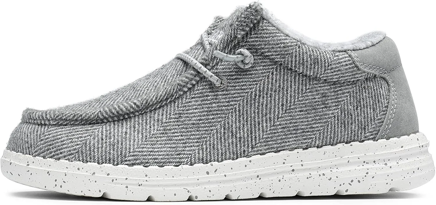 Bruno Marc Boys Girls Winter Slip-On Fur Casual Loafer