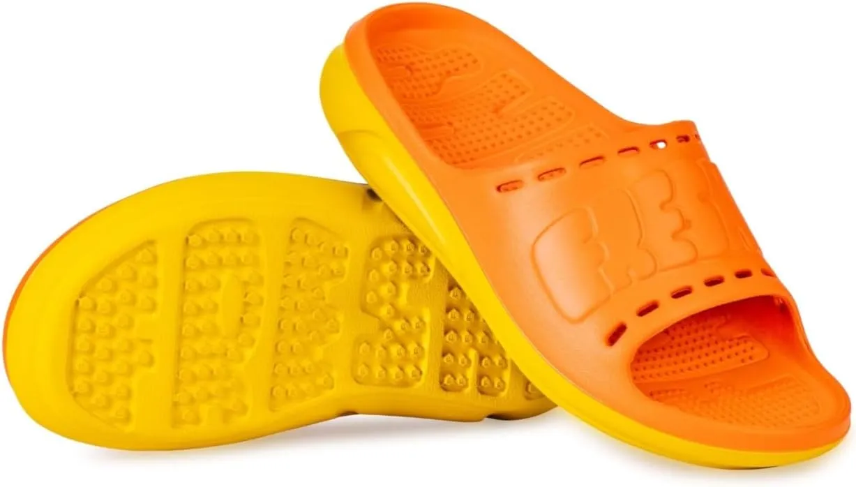 Cali Slides for Men and Women. Recovery Cloud Slides with Arch Support and Massage Beads. Athletic and Beach Sandals