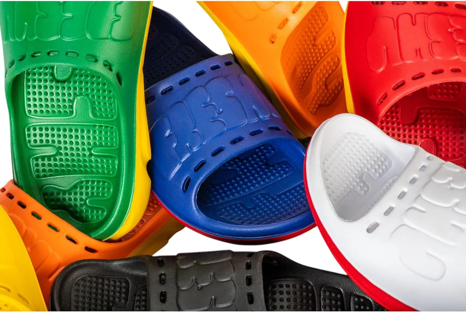 Cali Slides for Men and Women. Recovery Cloud Slides with Arch Support and Massage Beads. Athletic and Beach Sandals