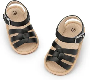 CENCIRILY Infant Baby Girls Boys Sandals Summer Beach Outdoor Bowknot Soft Rubber Sole Toddler Princess Dress Flats Walking Shoes