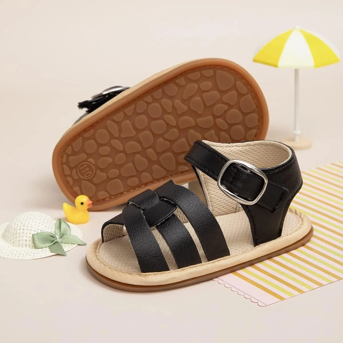 CENCIRILY Infant Baby Girls Boys Sandals Summer Beach Outdoor Bowknot Soft Rubber Sole Toddler Princess Dress Flats Walking Shoes