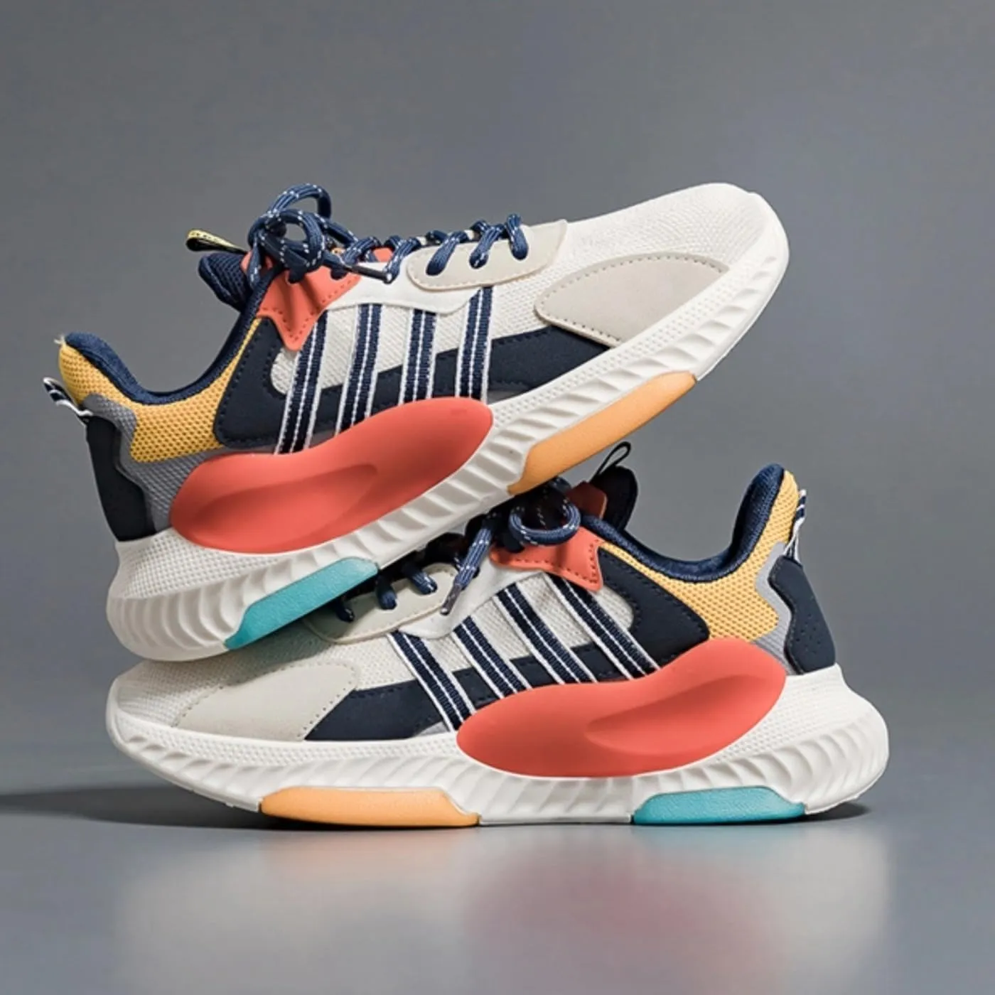 Chunky Sneakers for Women & Girls 1.4-Inch Platform Comfortable Walking Casual Shoes Travel & Sport