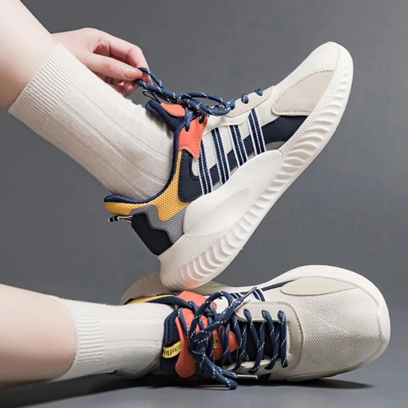 Chunky Sneakers for Women & Girls 1.4-Inch Platform Comfortable Walking Casual Shoes Travel & Sport