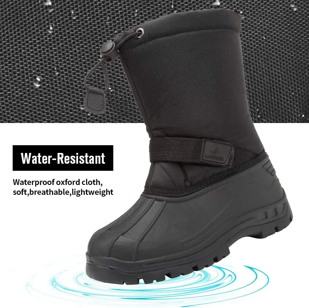 CIOR Kids Snow Boots for Boys Girls Toddler Winter Outdoor Boots Waterproof with Fur Lined(Toddler/Little Kids/Big Kid)