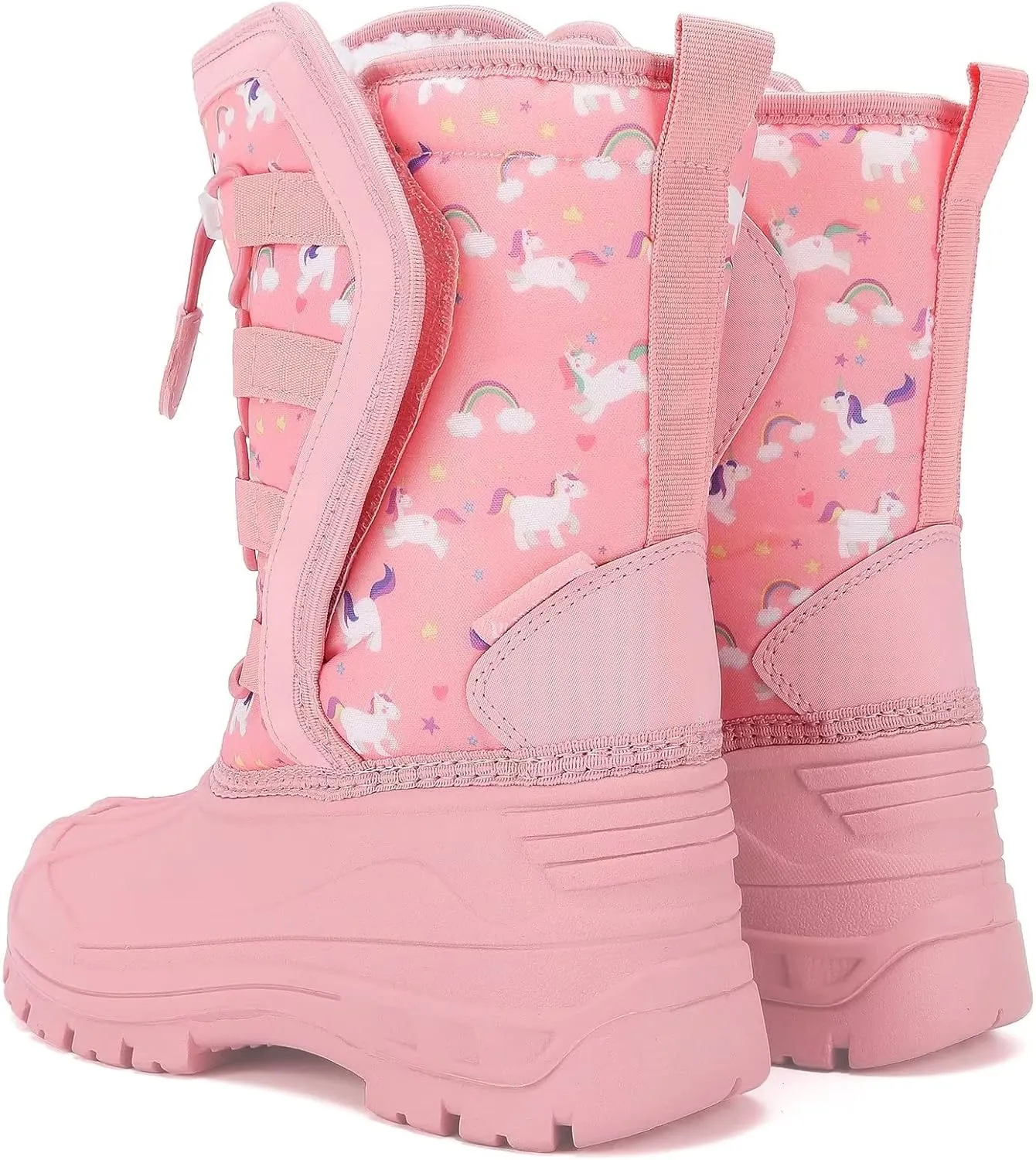 CIOR Kids Snow Boots for Boys Girls Toddler Winter Outdoor Boots Waterproof with Fur Lined(Toddler/Little Kids/Big Kid)