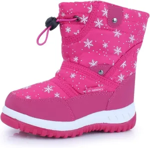 CIOR Winter Snow Boots for Boy and Girl Outdoor Waterproof with Fur Lined(Toddler/Little Kids)