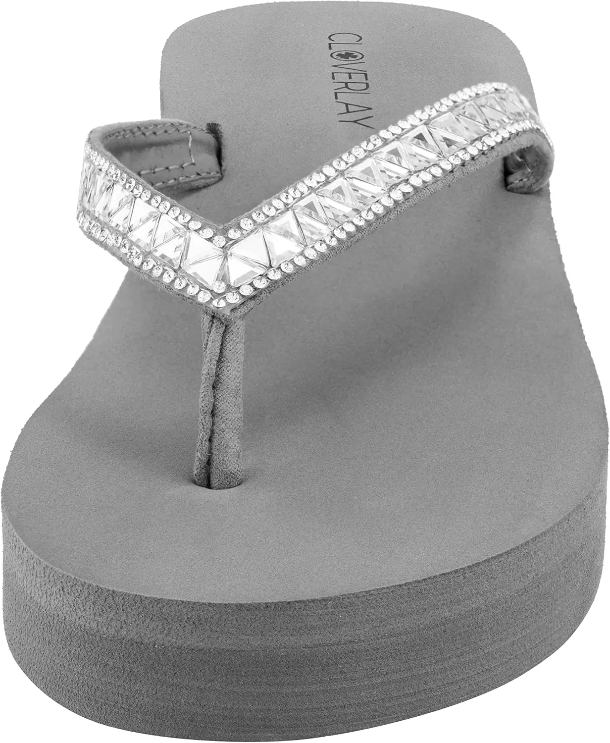 CLOVERLAY Women's Flip Flops Flat Sandals Comfortable Soft Cushion Summer Beach Thong Sandals