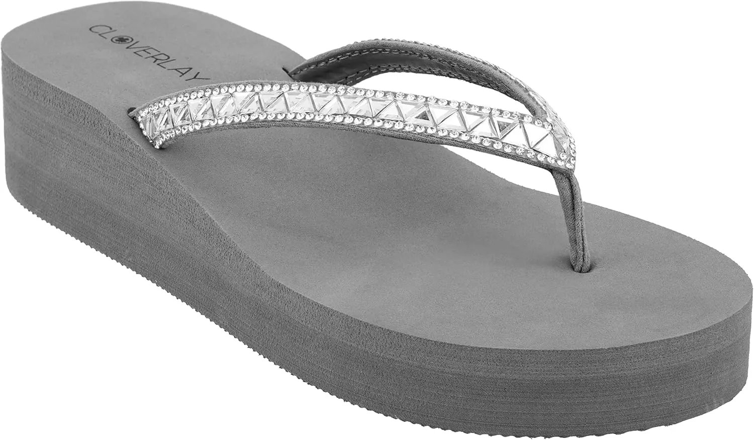 CLOVERLAY Women's Flip Flops Flat Sandals Comfortable Soft Cushion Summer Beach Thong Sandals
