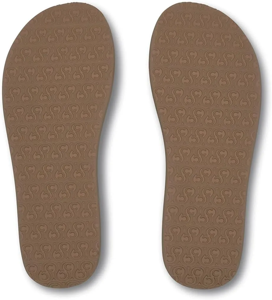Cobian Braided Pacifica Soft Strap Beach Flip Flop Sandals for Women with Full Arch Support